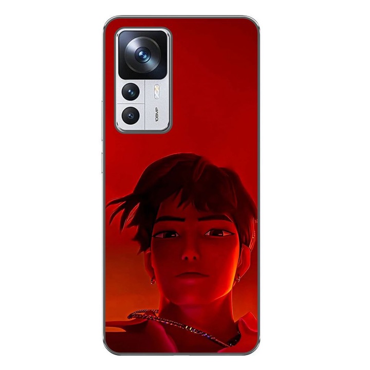 Husa compatibila cu Xiaomi 12T, 12T Pro Silicon Gel Tpu Model KPop Demon Hunters Jinu Red