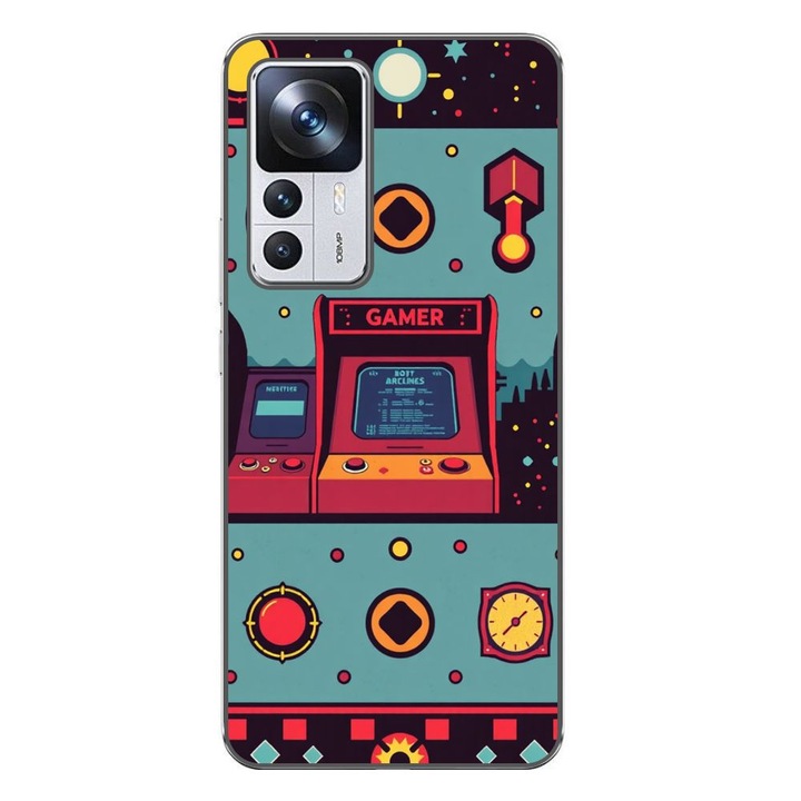 Husa compatibila cu Xiaomi 12T, 12T Pro Silicon Gel Tpu Model Gamer Arcade Room