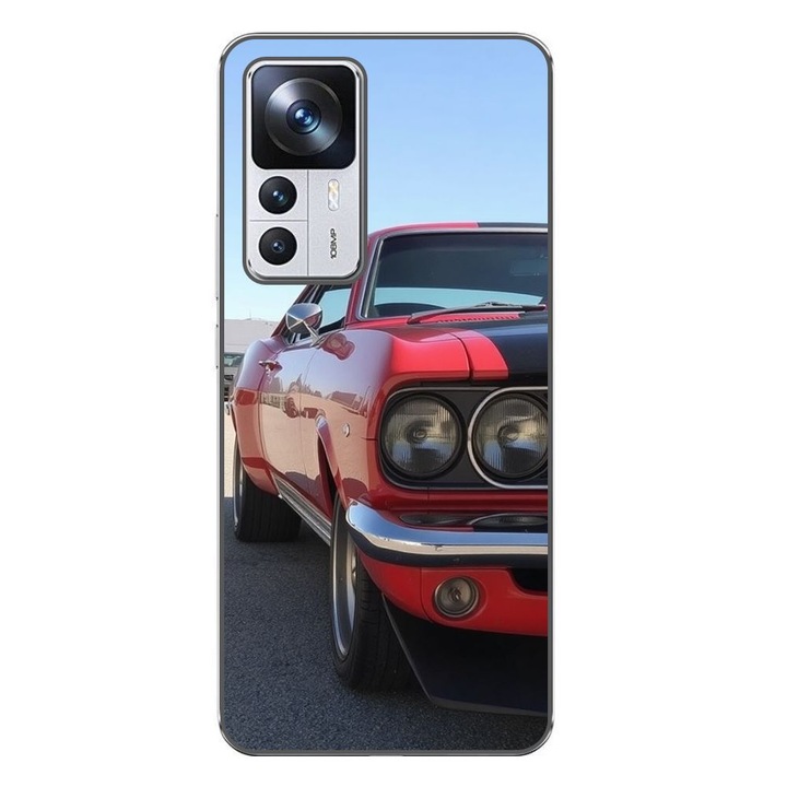 Husa compatibila cu Xiaomi 12T, 12T Pro Silicon Gel Tpu Model Red Muscle Car