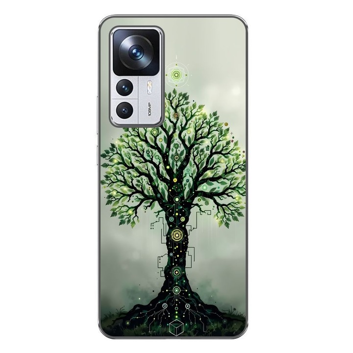Husa compatibila cu Xiaomi 12T, 12T Pro Silicon Gel Tpu Model Mystical Tree