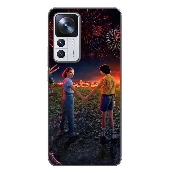Husa compatibila cu Xiaomi 12T, 12T Pro Silicon Gel Tpu Model Stranger Things Fireworks