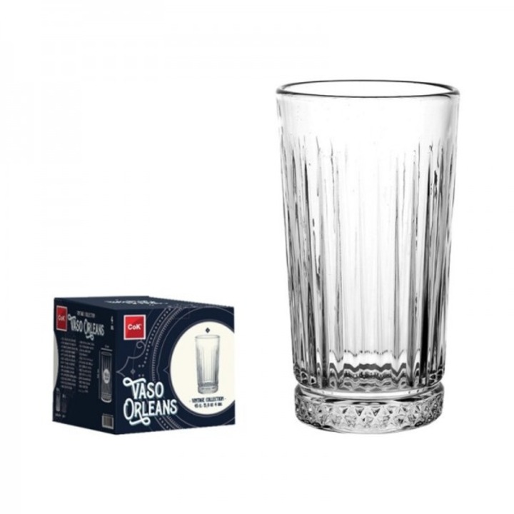 Set 4 pahare universale, Orleans Cooler, 450 ml