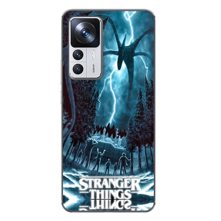 Husa compatibila cu Xiaomi 12T, 12T Pro Silicon Gel Tpu Model Stranger Things Storm Monster