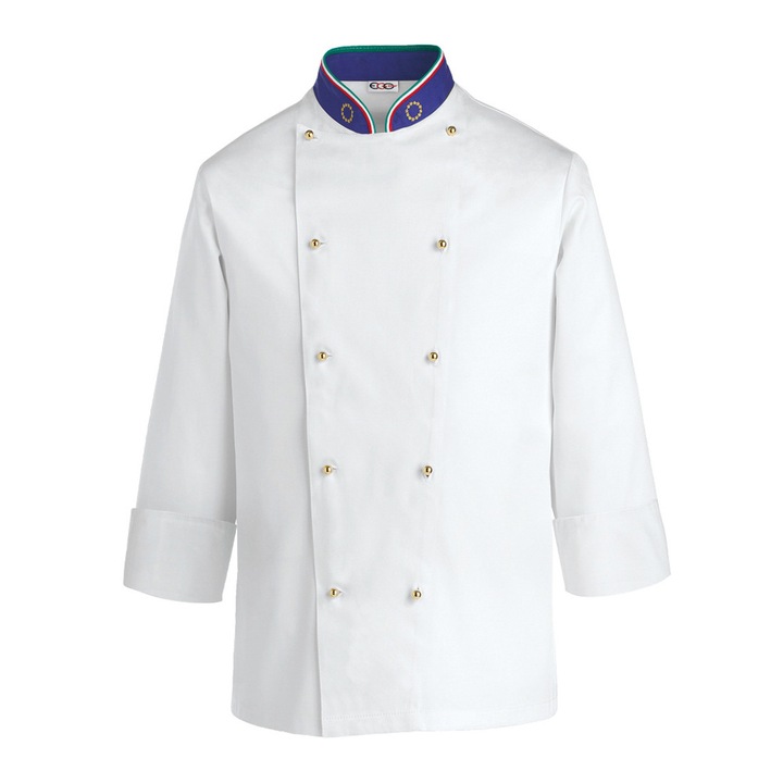 Tunica bucatar Euro Italy, Egochef, alb, 2XL