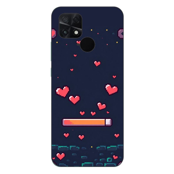 Husa compatibila cu Xiaomi Poco C40 Silicon Gel Tpu Model Pixelated Healthbar