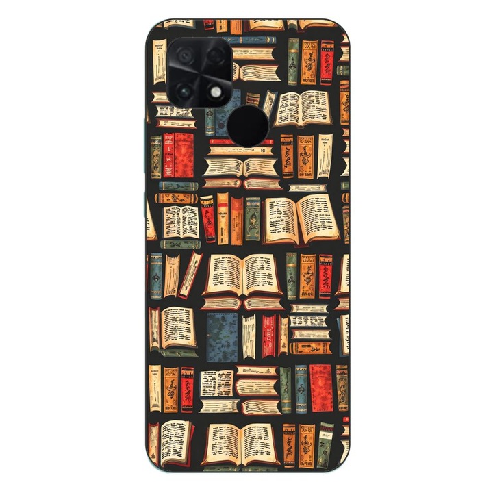 Husa compatibila cu Xiaomi Poco C40 Silicon Gel Tpu Model Books Pattern