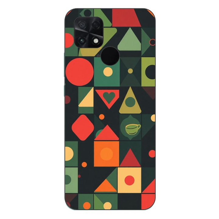 Husa compatibila cu Xiaomi Poco C40 Silicon Gel Tpu Model Retro Shapes