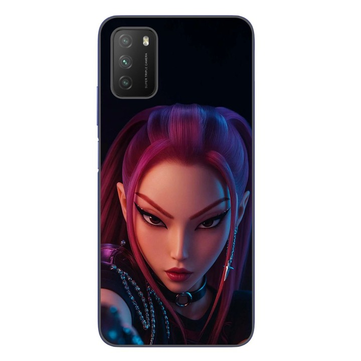 Husa compatibila cu Xiaomi Poco M3 Silicon Gel Tpu Model KPop Demon Hunters Beautiful Mira