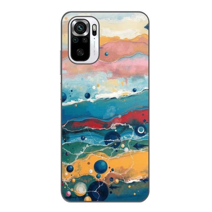 Husa compatibila cu Xiaomi Poco M5s Silicon Gel Tpu Model Painted Waterworld