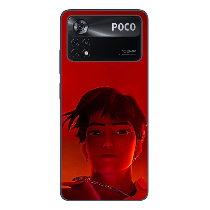 Husa compatibila cu Xiaomi Poco X4 Pro Silicon Gel Tpu Model KPop Demon Hunters Jinu Red