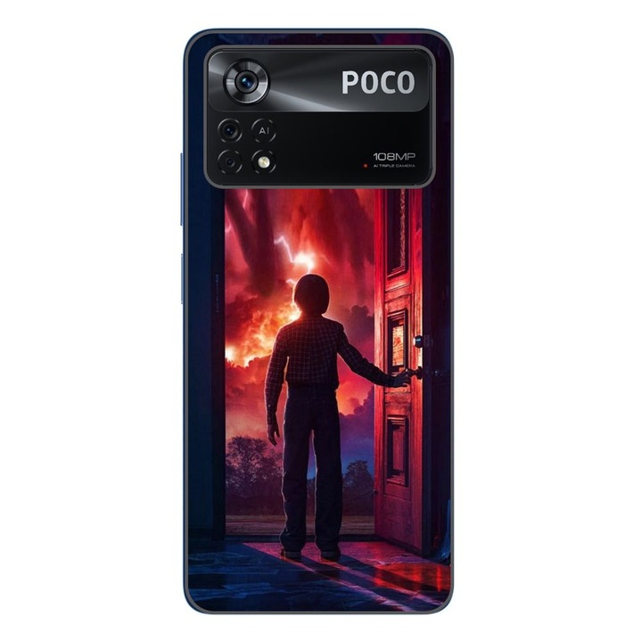 Husa compatibila cu Xiaomi Poco X4 Pro Silicon Gel Tpu Model Stranger Things Door to Hell