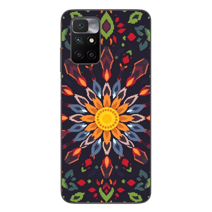 Husa compatibila cu Xiaomi Redmi 10 Silicon Gel Tpu Model Pixel Art Sun Mistery