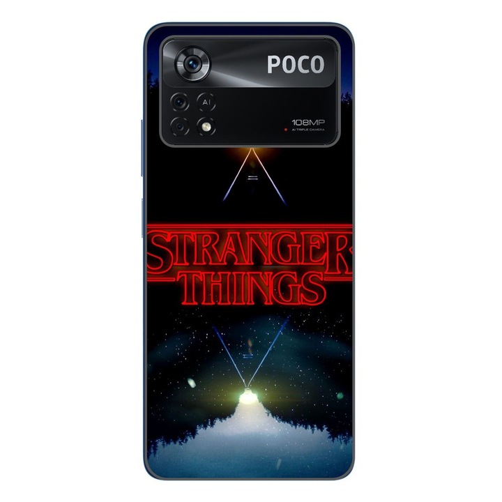 Husa compatibila cu Xiaomi Poco X4 Pro Silicon Gel Tpu Model Stranger Things Sunset