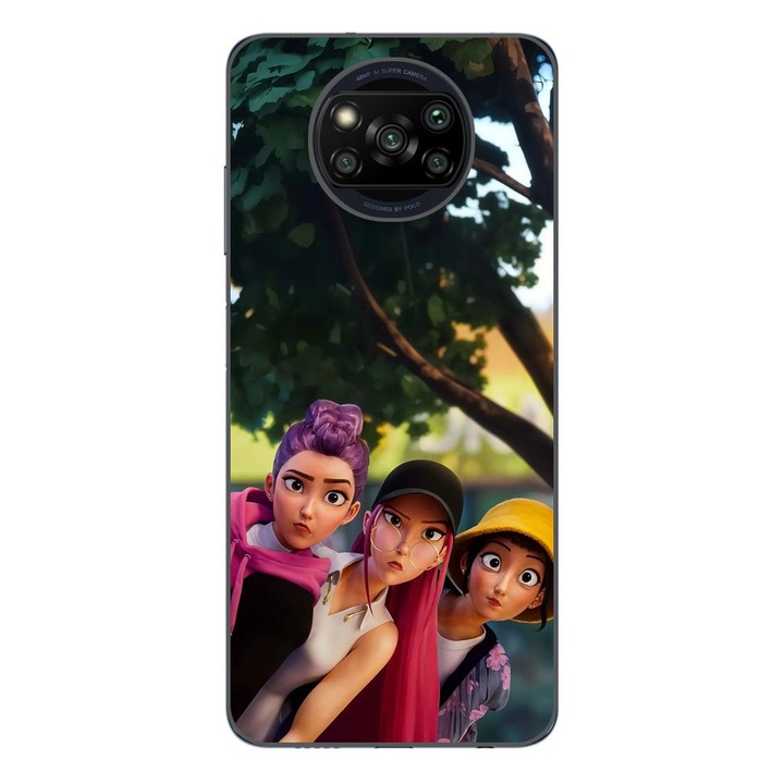 Husa compatibila cu Xiaomi Poco X3 Pro Silicon Gel Tpu Model KPop Demon Hunters Shy Girls