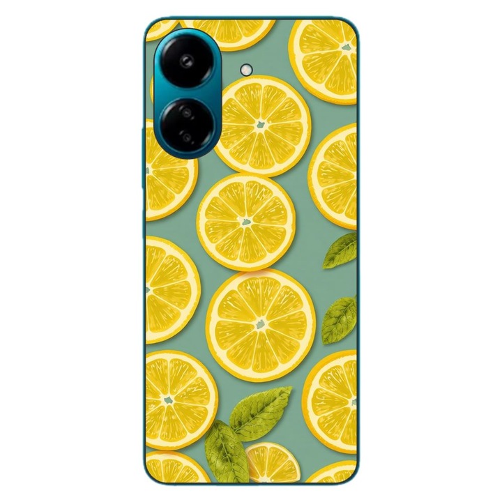 Husa compatibila cu Xiaomi Redmi 13C 4G Silicon Gel Tpu Model Summer Lemon Slices