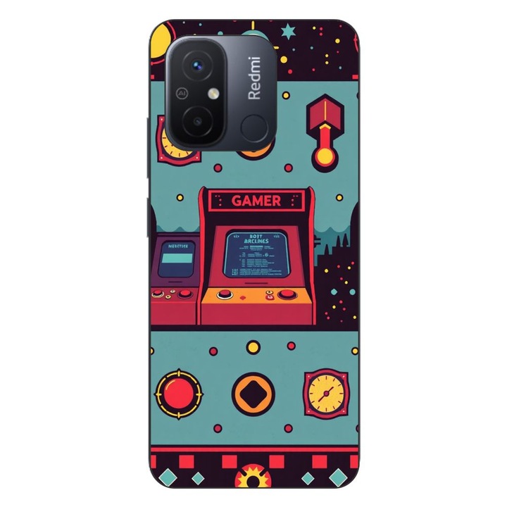 Husa compatibila cu Xiaomi Redmi 12C Silicon Gel Tpu Model Gamer Arcade Room