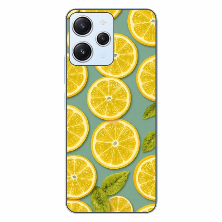 Husa compatibila cu Xiaomi Redmi 12 4G Silicon Gel Tpu Model Summer Lemon Slices