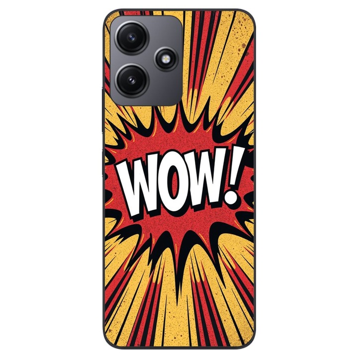 Husa compatibila cu Xiaomi Redmi 12 5G Silicon Gel Tpu Model Comic Book WOW Text