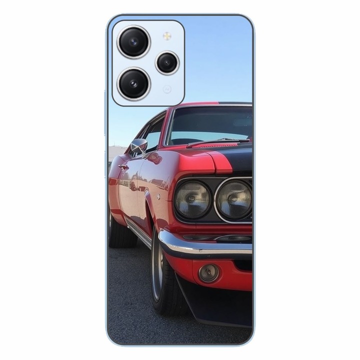 Husa compatibila cu Xiaomi Redmi 12 4G Silicon Gel Tpu Model Red Muscle Car