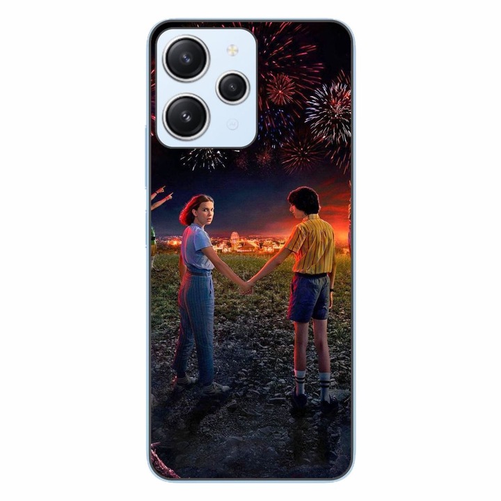 Husa compatibila cu Xiaomi Redmi 12 4G Silicon Gel Tpu Model Stranger Things Fireworks