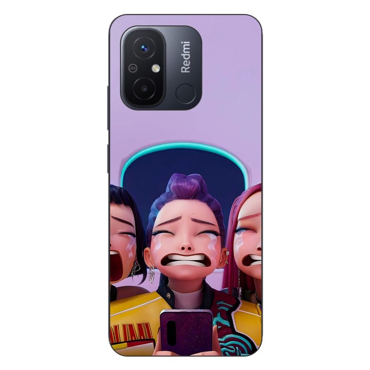 Husa compatibila cu Xiaomi Redmi 12C Silicon Gel Tpu Model KPop Demon Hunters Crying Girls