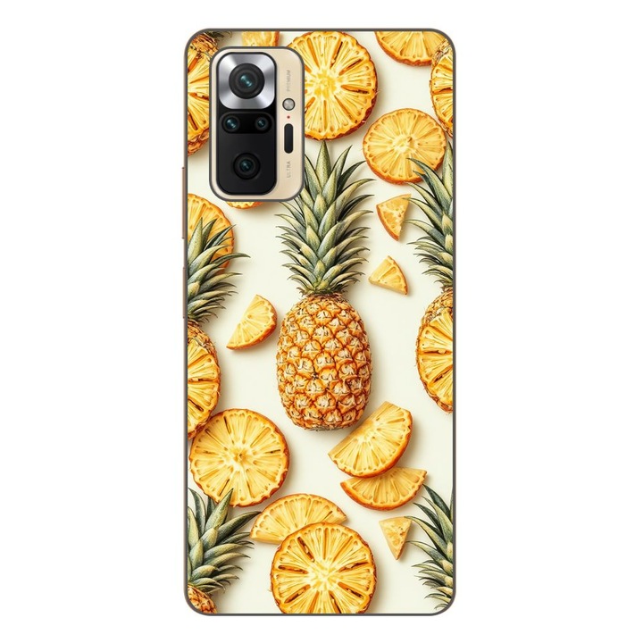 Husa compatibila cu Xiaomi Redmi Note 10 Pro Silicon Gel Tpu Model Juicy Pineapple