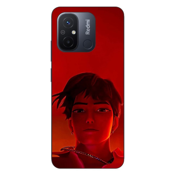 Husa compatibila cu Xiaomi Redmi 12C Silicon Gel Tpu Model KPop Demon Hunters Jinu Red
