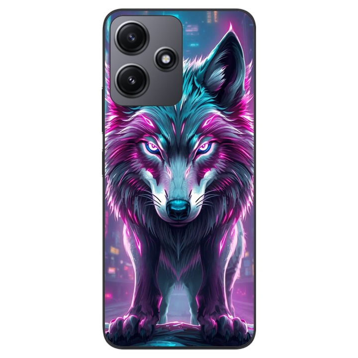 Husa compatibila cu Xiaomi Redmi 12 5G Silicon Gel Tpu Model Cyberpunk Wolf