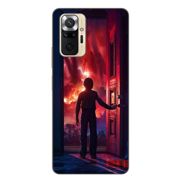 Husa compatibila cu Xiaomi Redmi Note 10 Pro Silicon Gel Tpu Model Stranger Things Door to Hell