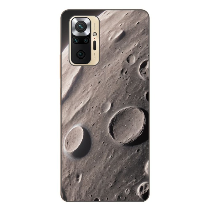 Husa compatibila cu Xiaomi Redmi Note 10 Pro Silicon Gel Tpu Model Moon Surface
