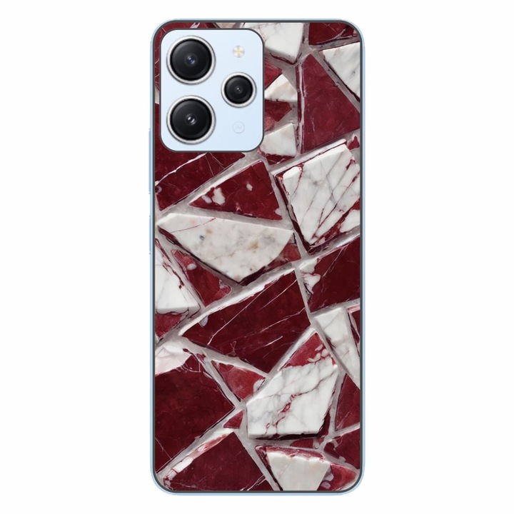 Husa compatibila cu Xiaomi Redmi 12 4G Silicon Gel Tpu Model Broken Glass Red Blood