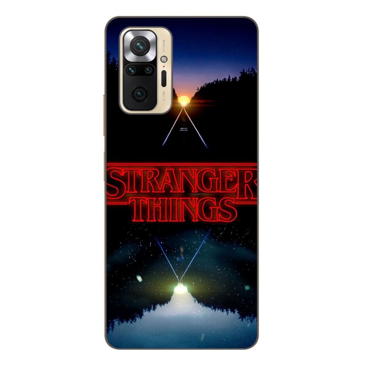 Husa compatibila cu Xiaomi Redmi Note 10 Pro Silicon Gel Tpu Model Stranger Things Sunset