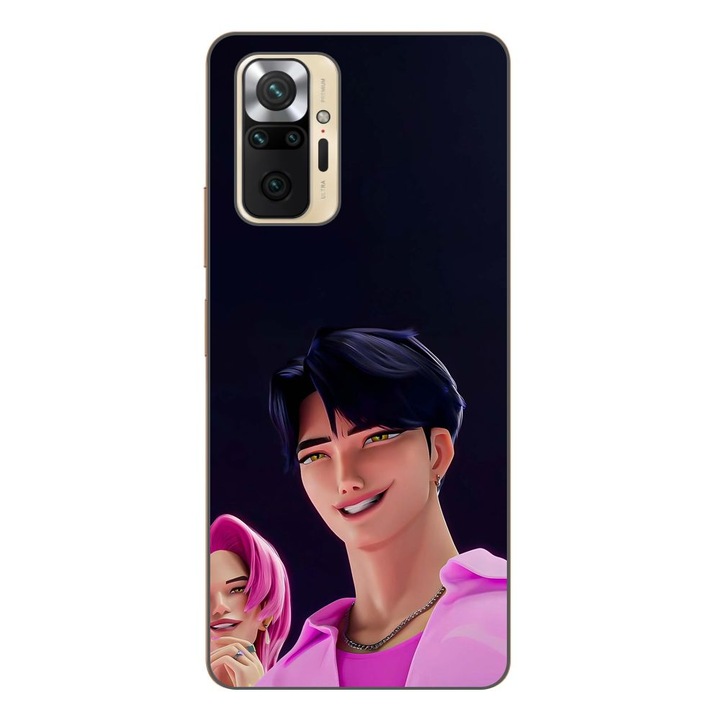 Husa compatibila cu Xiaomi Redmi Note 10 Pro Silicon Gel Tpu Model KPop Demon Hunters Saja Cool