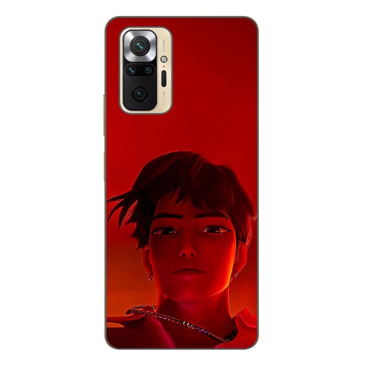 Husa compatibila cu Xiaomi Redmi Note 10 Pro Silicon Gel Tpu Model KPop Demon Hunters Jinu Red