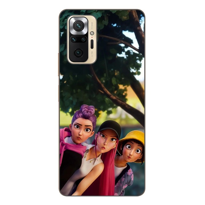 Husa compatibila cu Xiaomi Redmi Note 10 Pro Silicon Gel Tpu Model KPop Demon Hunters Shy Girls