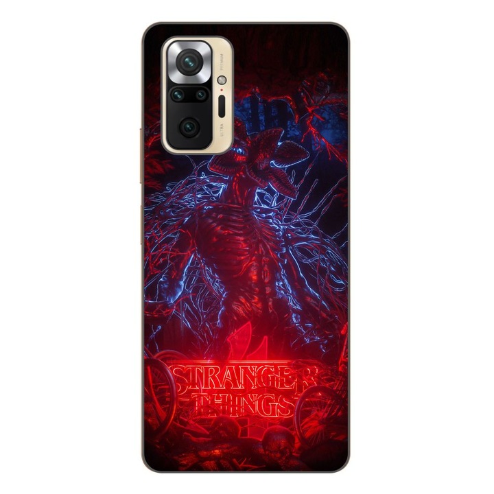 Husa compatibila cu Xiaomi Redmi Note 10 Pro Silicon Gel Tpu Model Stranger Things Demogorgon