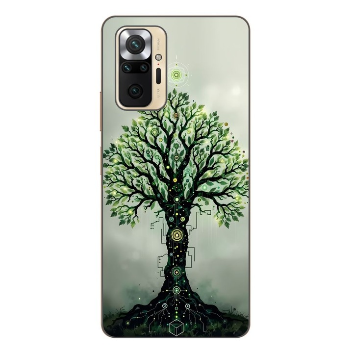 Husa compatibila cu Xiaomi Redmi Note 10 Pro Silicon Gel Tpu Model Mystical Tree