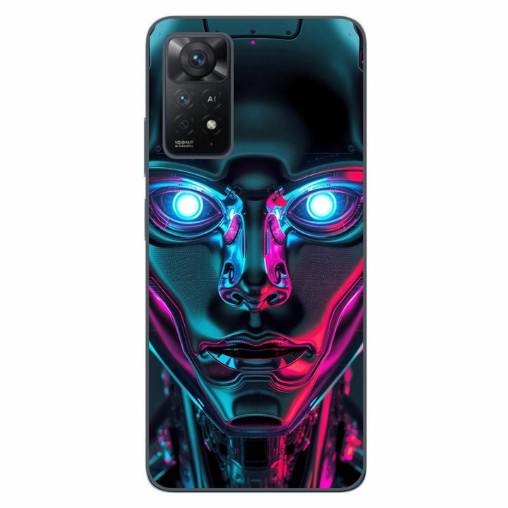 Husa compatibila cu Xiaomi Redmi Note 11 Pro 4G, 5G Silicon Gel Tpu Model Chrome Humanoid