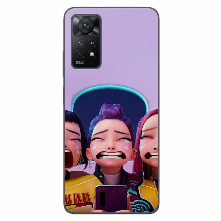 Husa compatibila cu Xiaomi Redmi Note 11 Pro 4G, 5G Silicon Gel Tpu Model KPop Demon Hunters Crying Girls