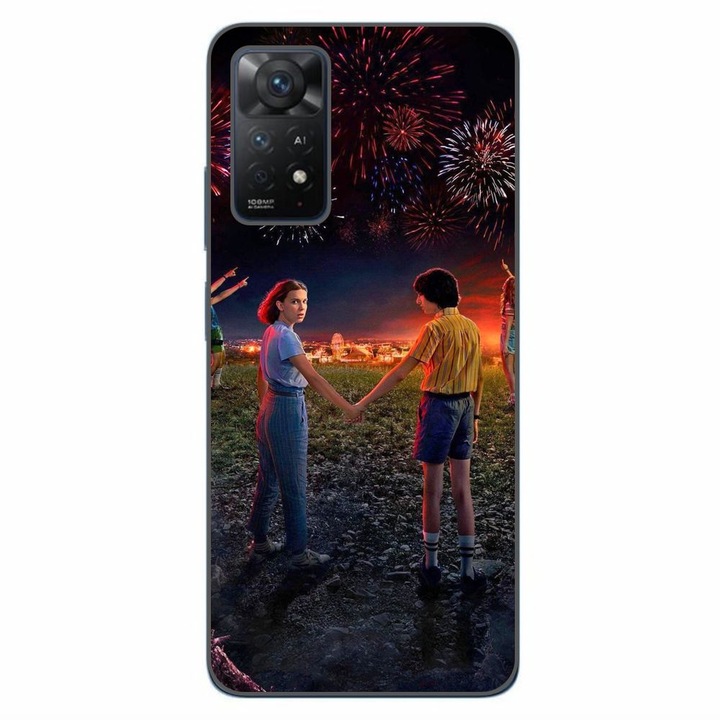 Husa compatibila cu Xiaomi Redmi Note 11 Pro 4G, 5G Silicon Gel Tpu Model Stranger Things Fireworks