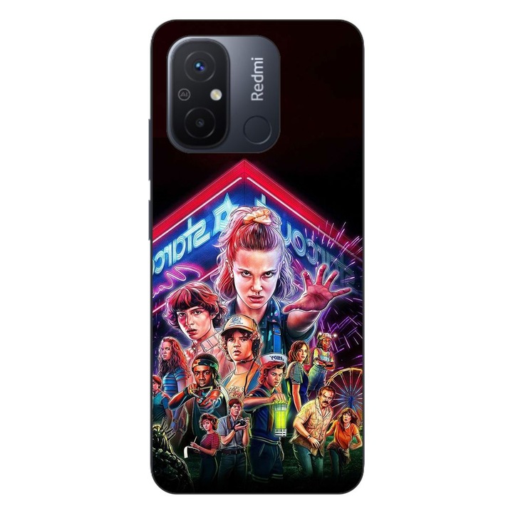 Husa compatibila cu Xiaomi Redmi 12C Silicon Gel Tpu Model Stranger Things All Team