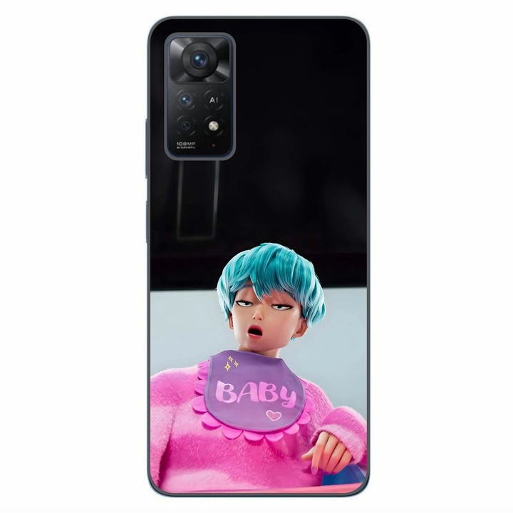 Husa compatibila cu Xiaomi Redmi Note 11 Pro 4G, 5G Silicon Gel Tpu Model KPop Demon Hunters Saja Baby