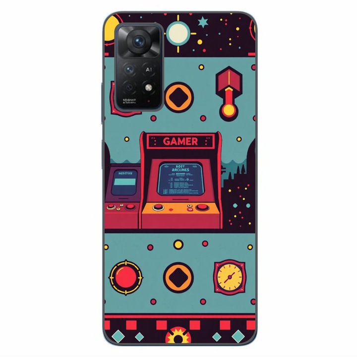 Husa compatibila cu Xiaomi Redmi Note 11 Pro 4G, 5G Silicon Gel Tpu Model Gamer Arcade Room