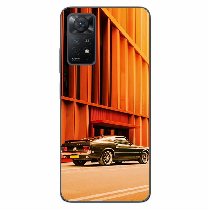 Husa compatibila cu Xiaomi Redmi Note 11 Pro 4G, 5G Silicon Gel Tpu Model Mustang Sunset