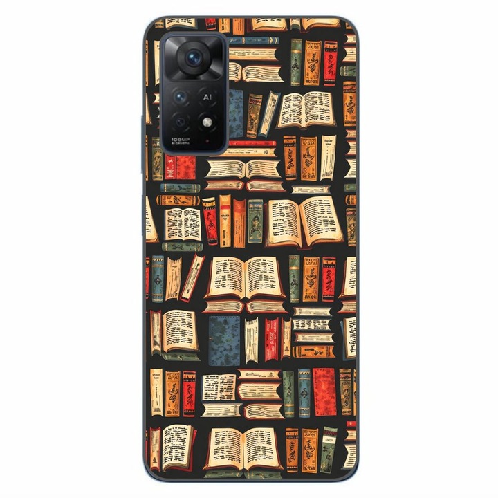 Husa compatibila cu Xiaomi Redmi Note 11 Pro 4G, 5G Silicon Gel Tpu Model Books Pattern
