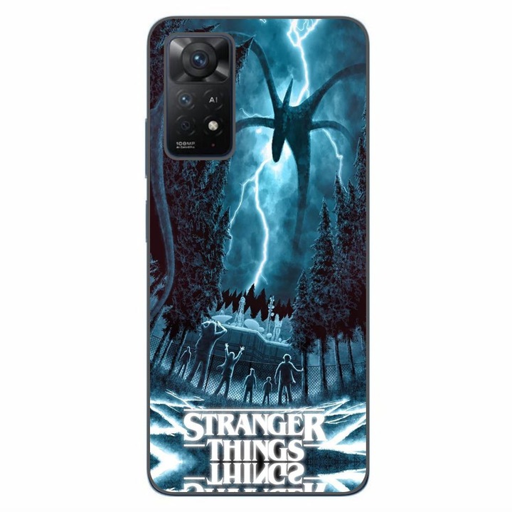 Husa compatibila cu Xiaomi Redmi Note 11 Pro 4G, 5G Silicon Gel Tpu Model Stranger Things Storm Monster