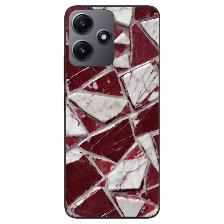 Husa compatibila cu Xiaomi Redmi 12 5G Silicon Gel Tpu Model Broken Glass Red Blood