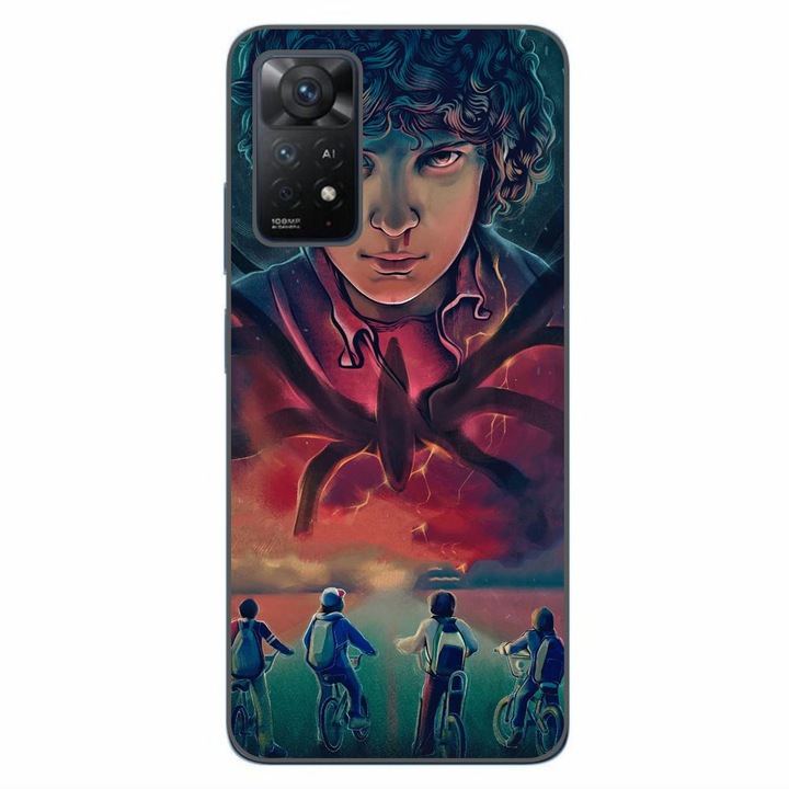 Husa compatibila cu Xiaomi Redmi Note 11 Pro 4G, 5G Silicon Gel Tpu Model Stranger Things Cartoon