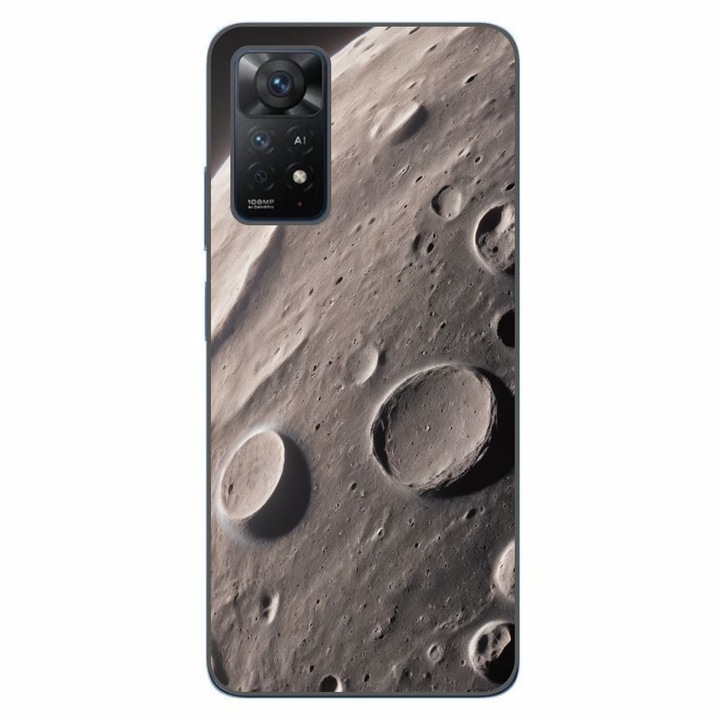 Husa compatibila cu Xiaomi Redmi Note 11 Pro 4G, 5G Silicon Gel Tpu Model Moon Surface
