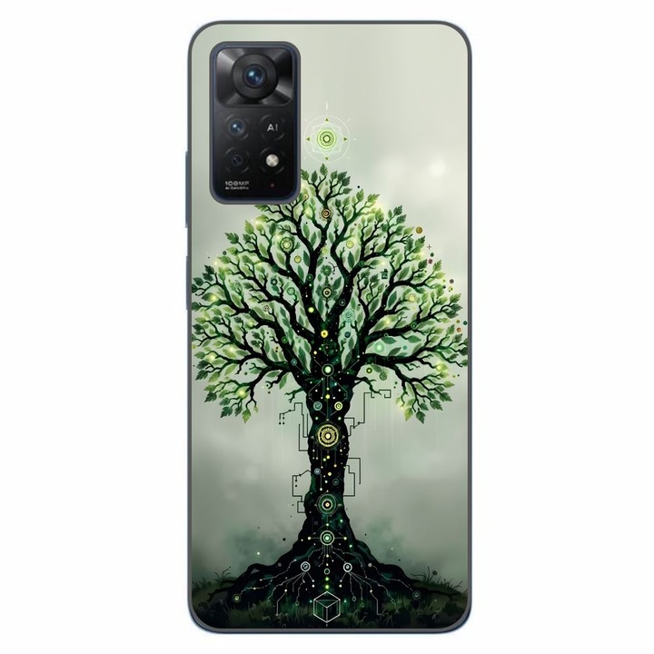 Husa compatibila cu Xiaomi Redmi Note 11 Pro 4G, 5G Silicon Gel Tpu Model Mystical Tree